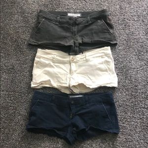 One price 3 pairs of Abercrombie shorts